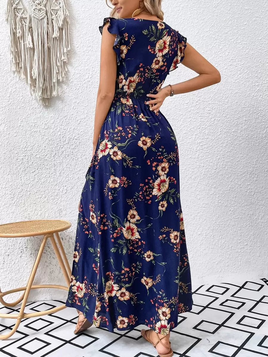Vestido Alana Floral Longo