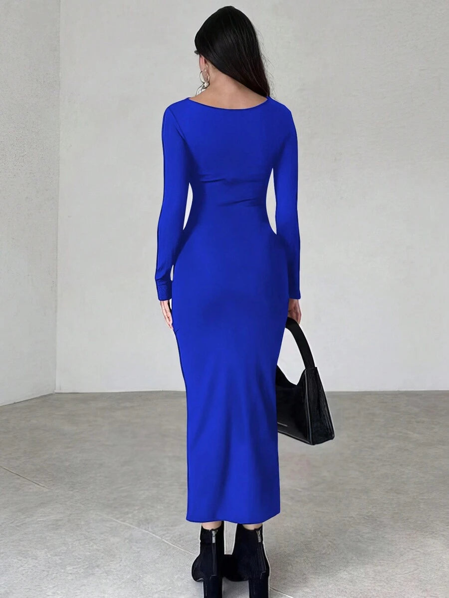 Vestido Olivia Noir Plissé