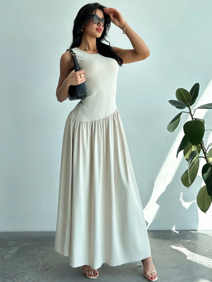 Vestido Amélie Minimalista Longo
