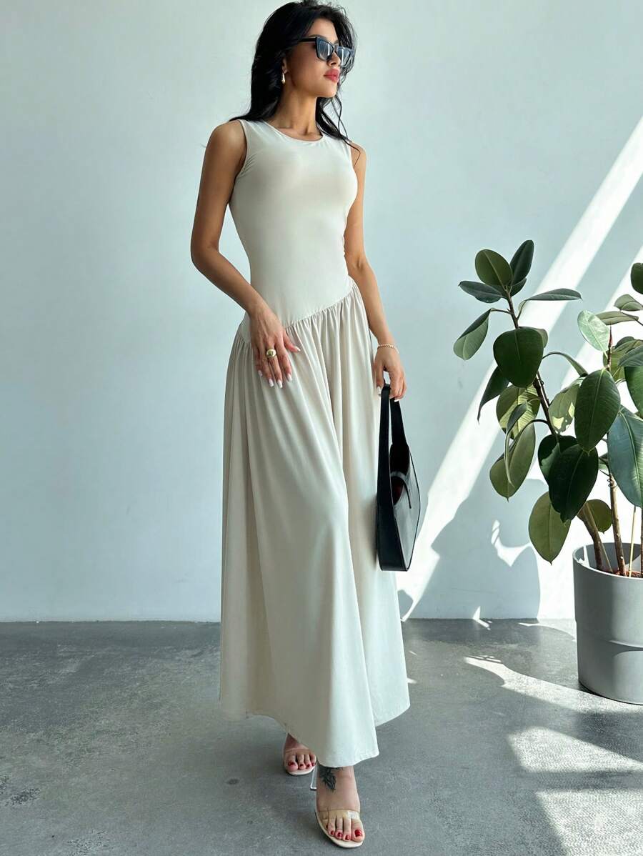 Vestido Amélie Minimalista Longo