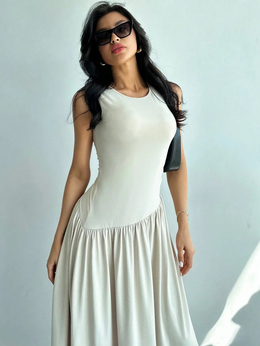 Vestido Amélie Minimalista Longo