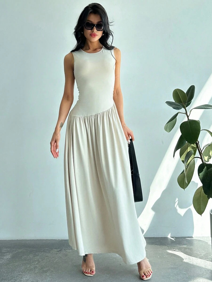 Vestido Amélie Minimalista Longo