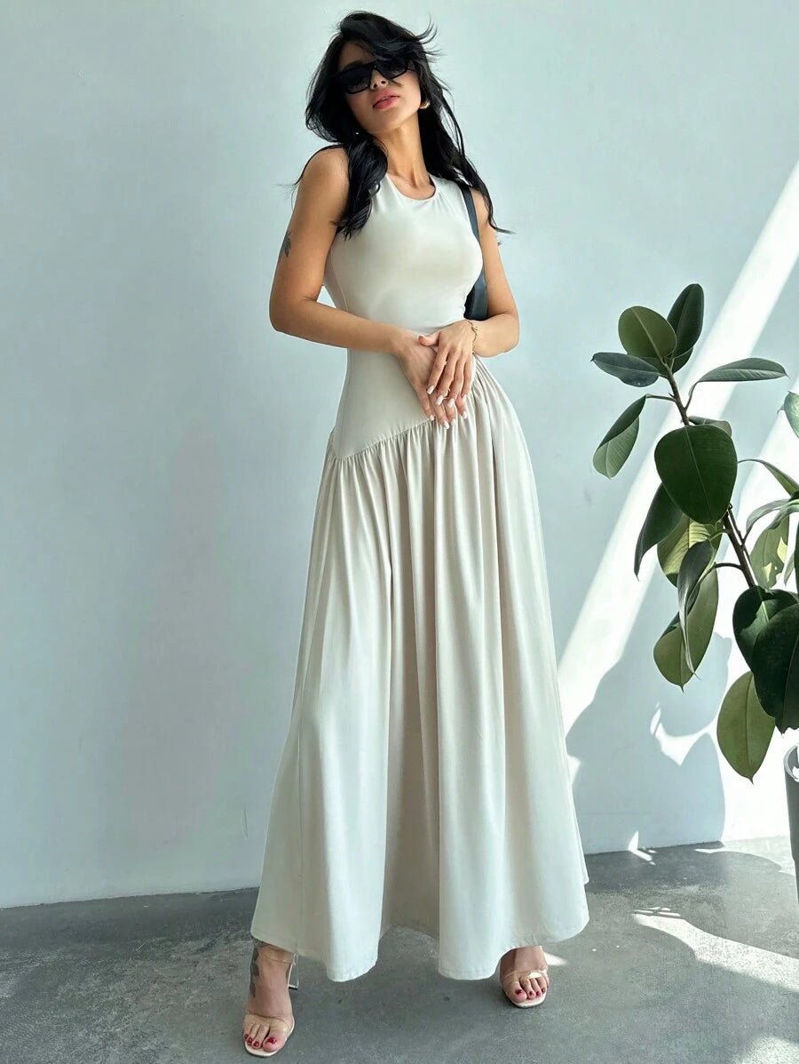 Vestido Amélie Minimalista Longo