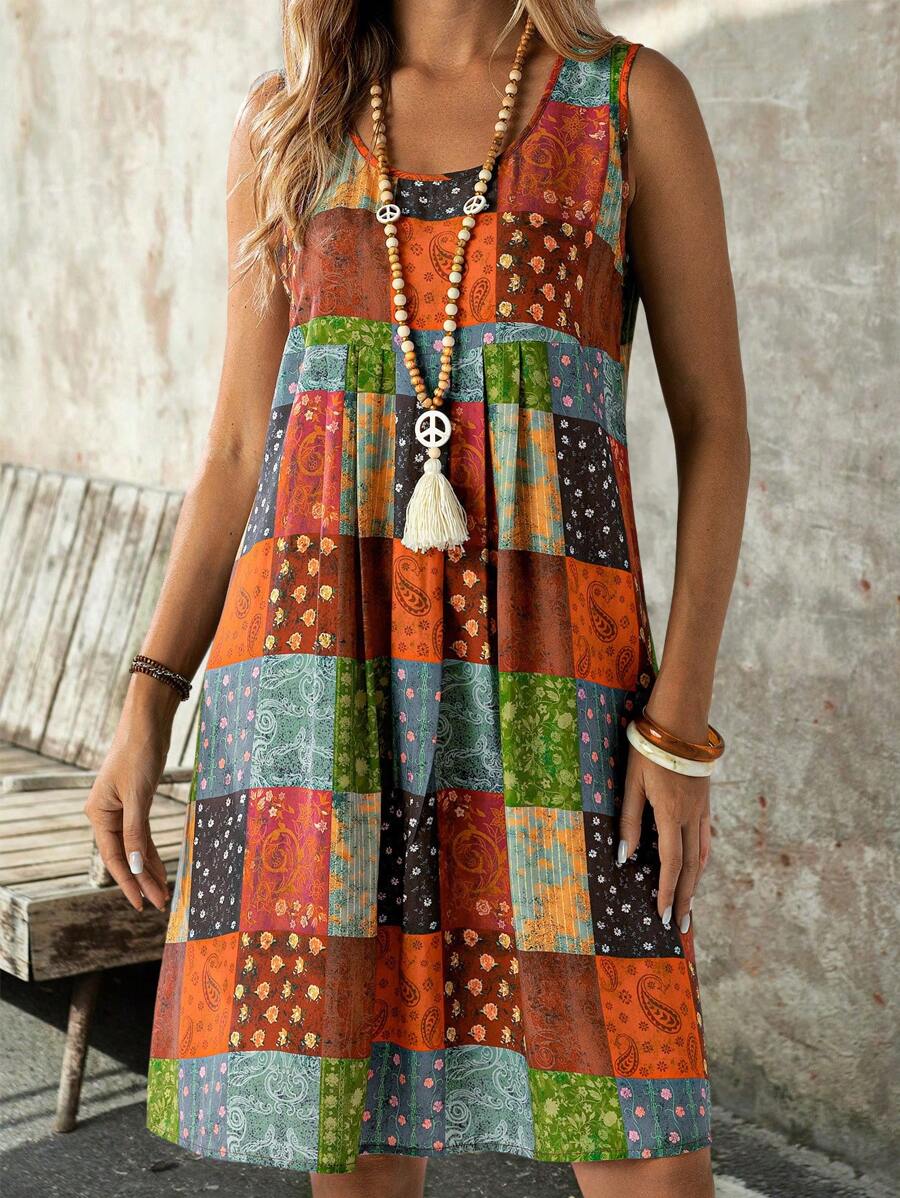 Vestido Rafaela Paisley Curto