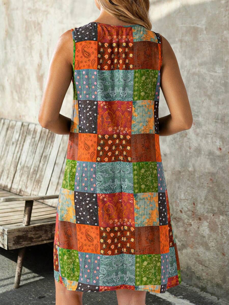 Vestido Rafaela Paisley Curto