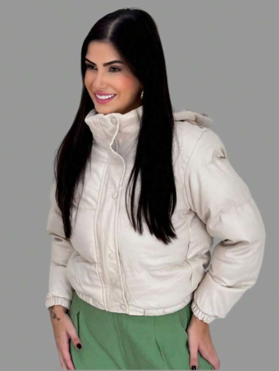 Jaqueta Aurora Puffer Leather