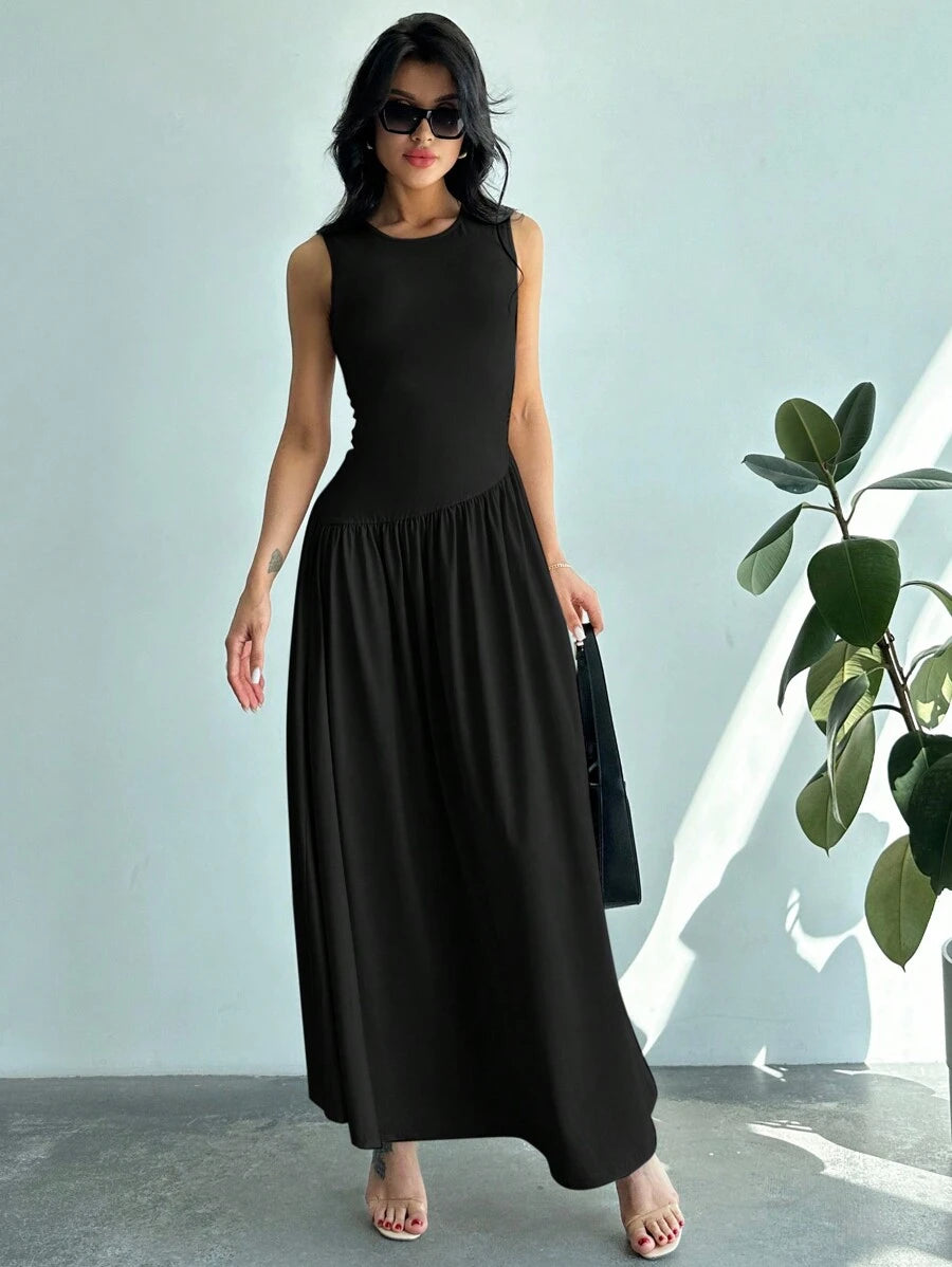 Vestido Amélie Minimalista Longo