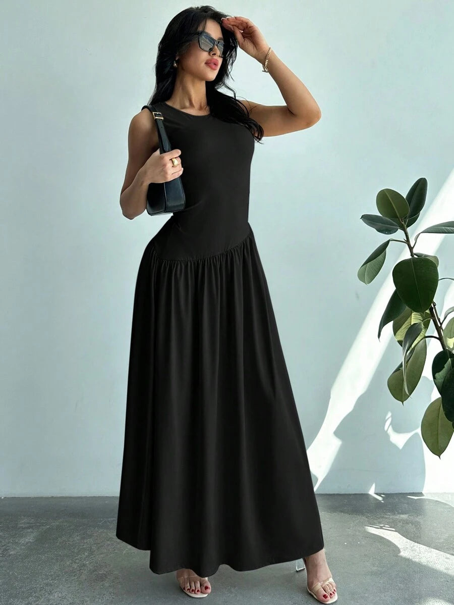 Vestido Amélie Minimalista Longo