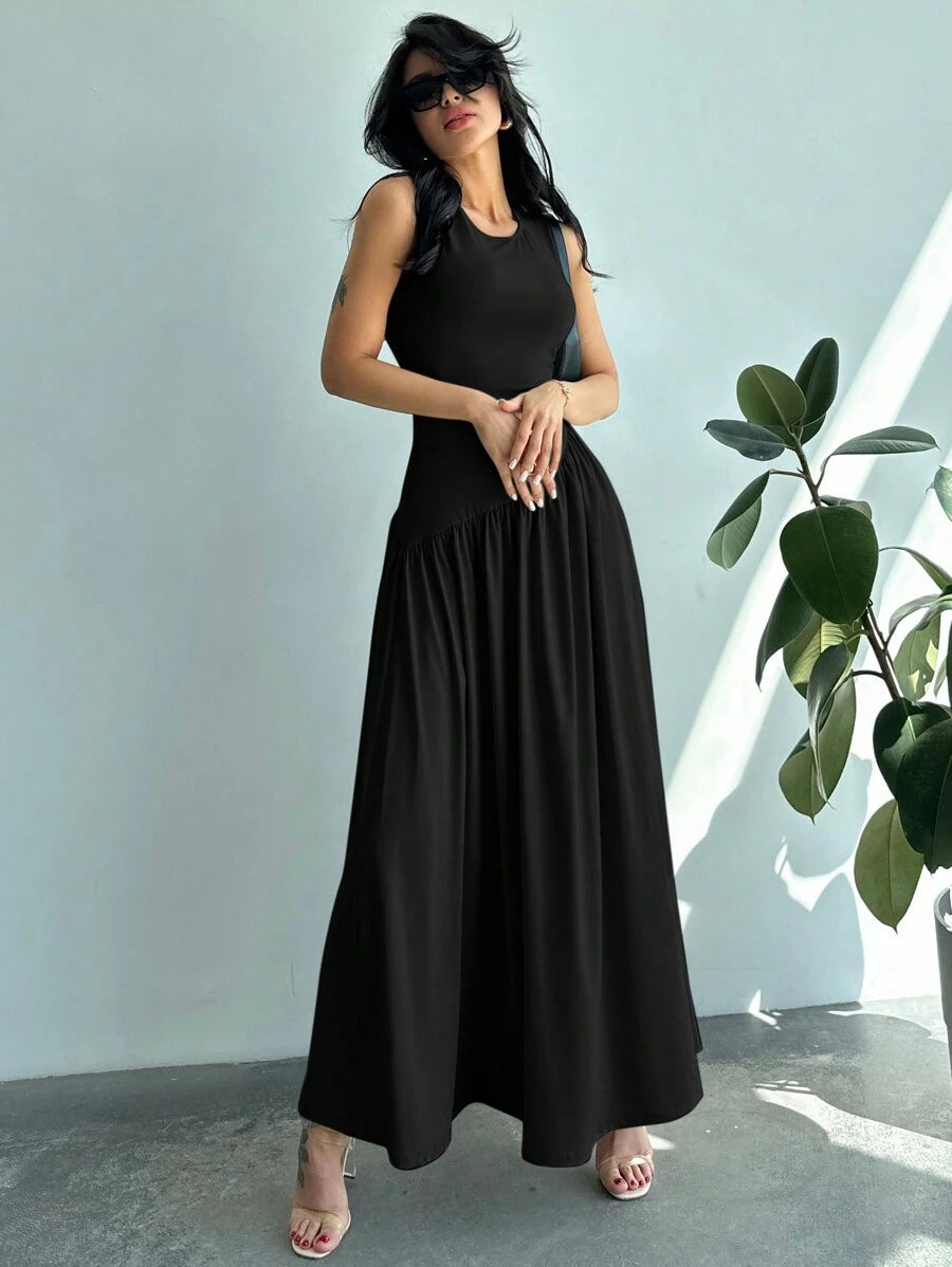 Vestido Amélie Minimalista Longo