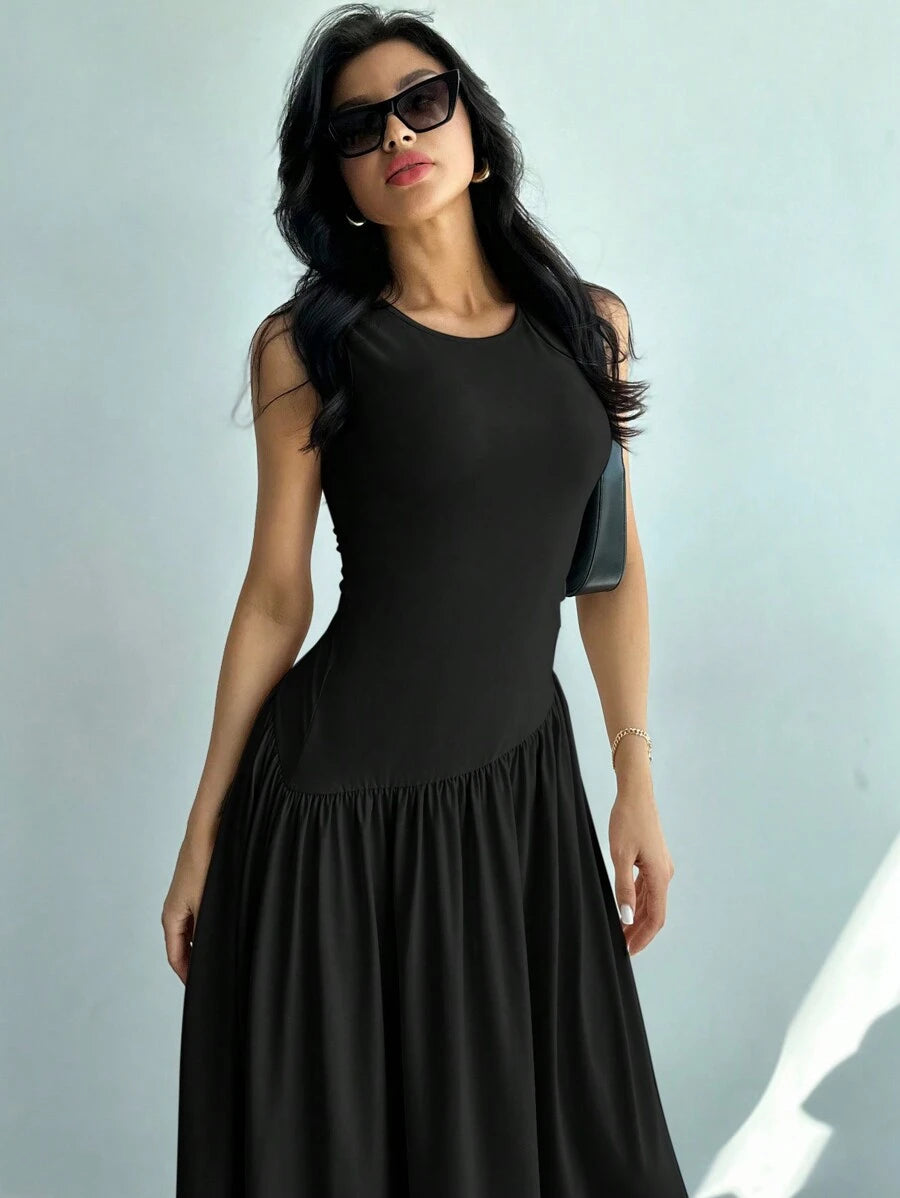 Vestido Amélie Minimalista Longo