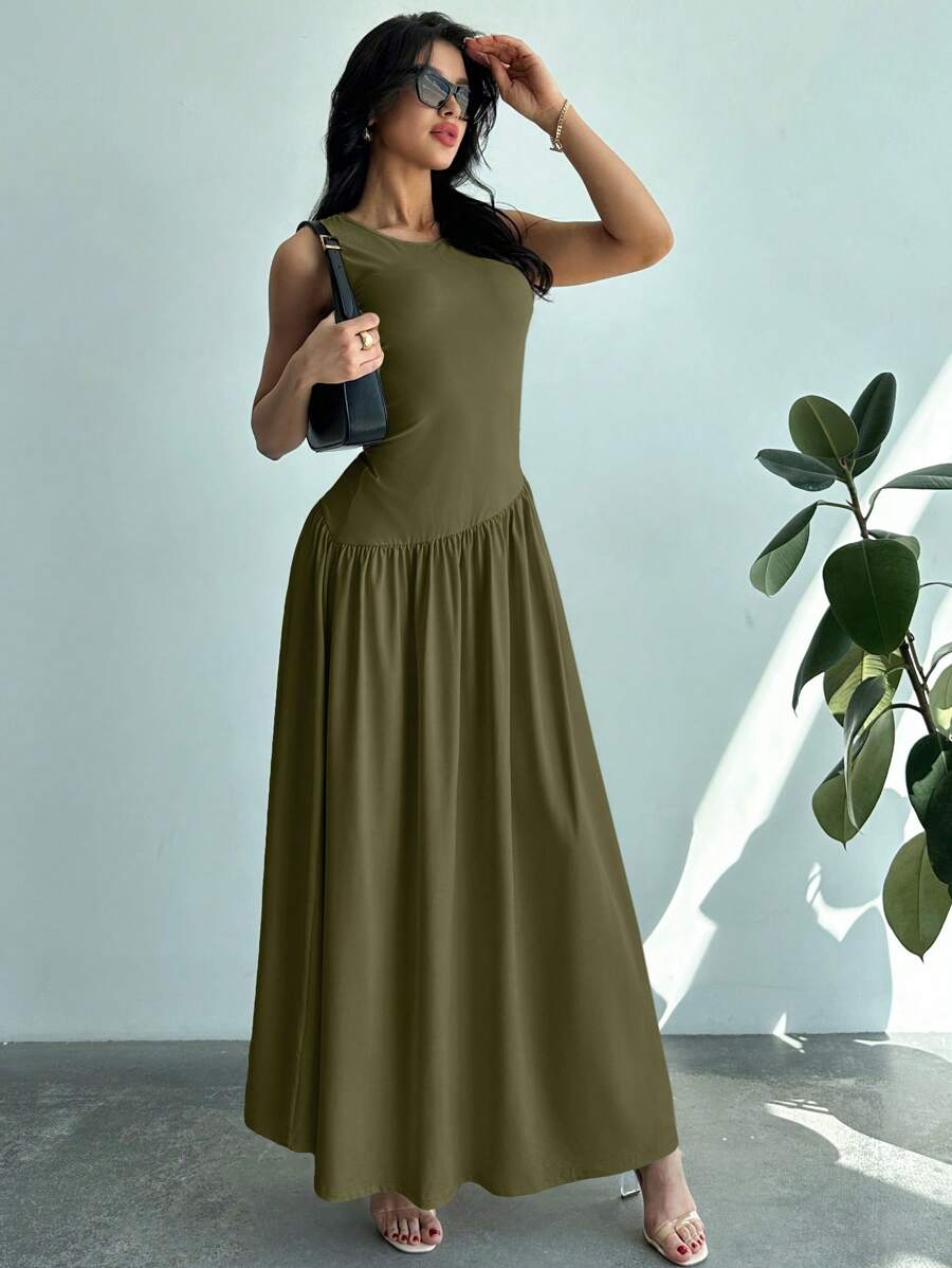 Vestido Amélie Minimalista Longo