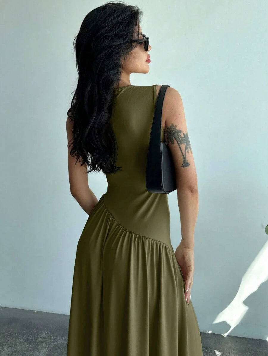 Vestido Amélie Minimalista Longo