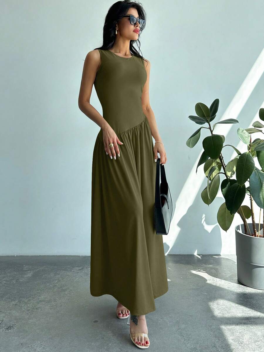 Vestido Amélie Minimalista Longo