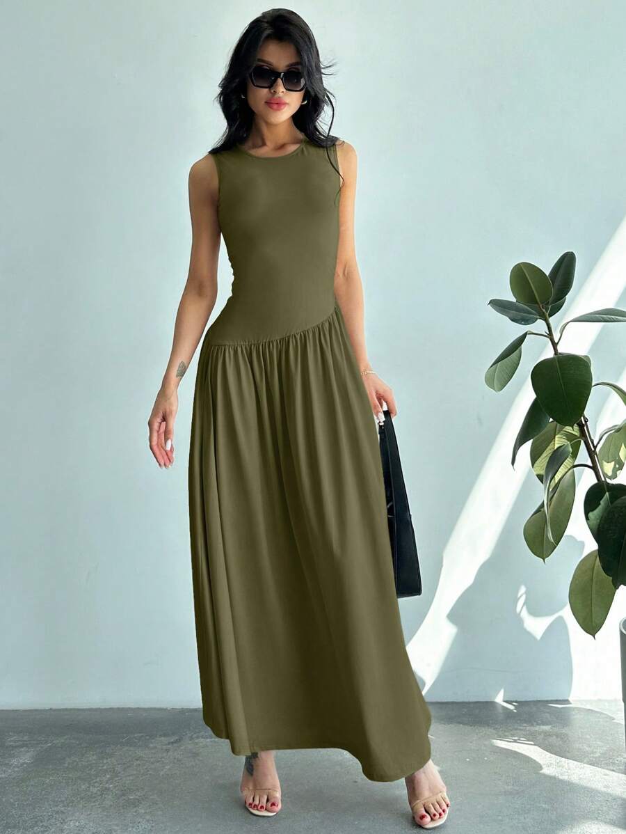 Vestido Amélie Minimalista Longo