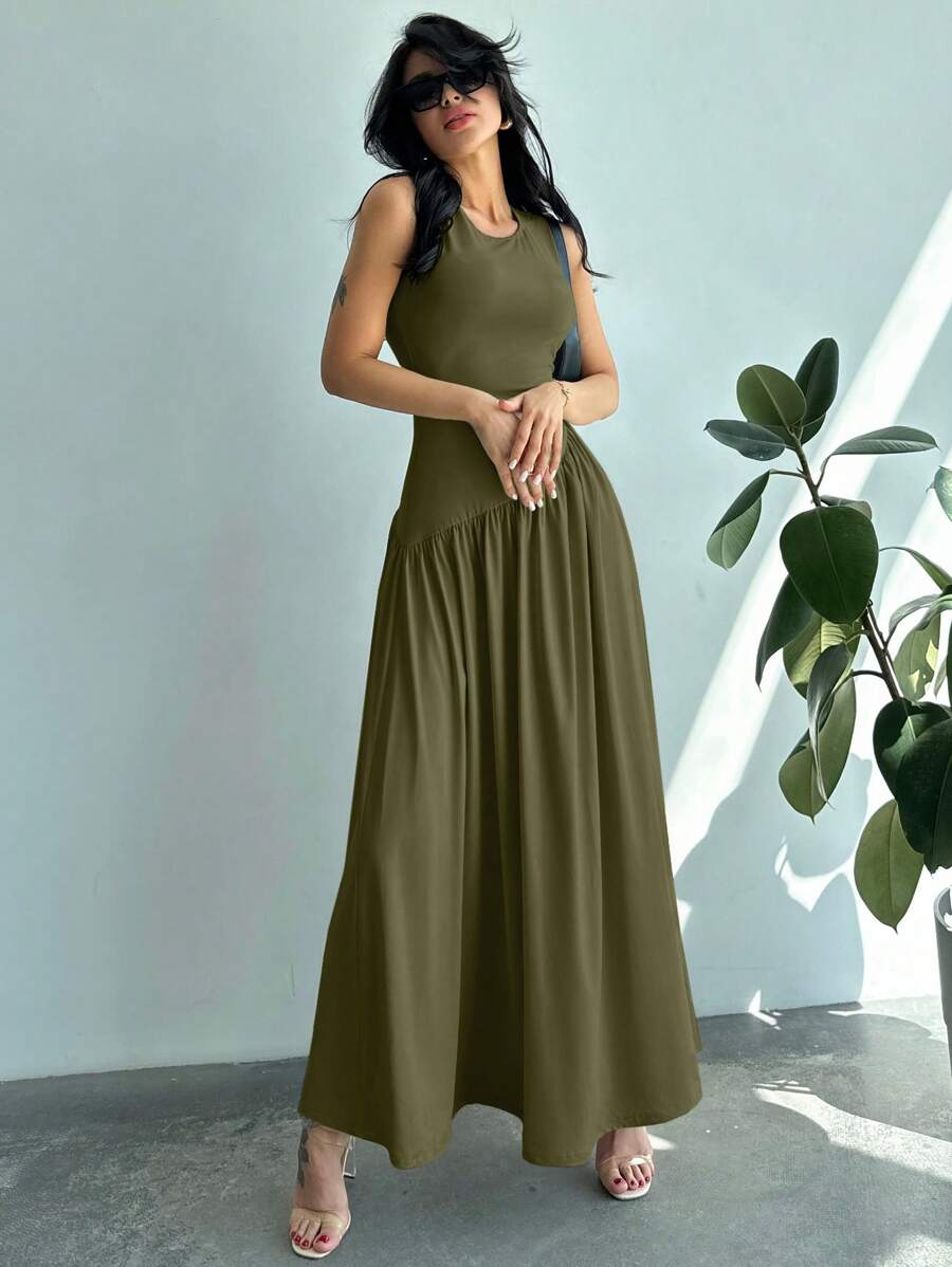 Vestido Amélie Minimalista Longo