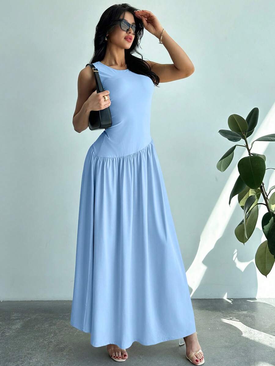 Vestido Amélie Minimalista Longo