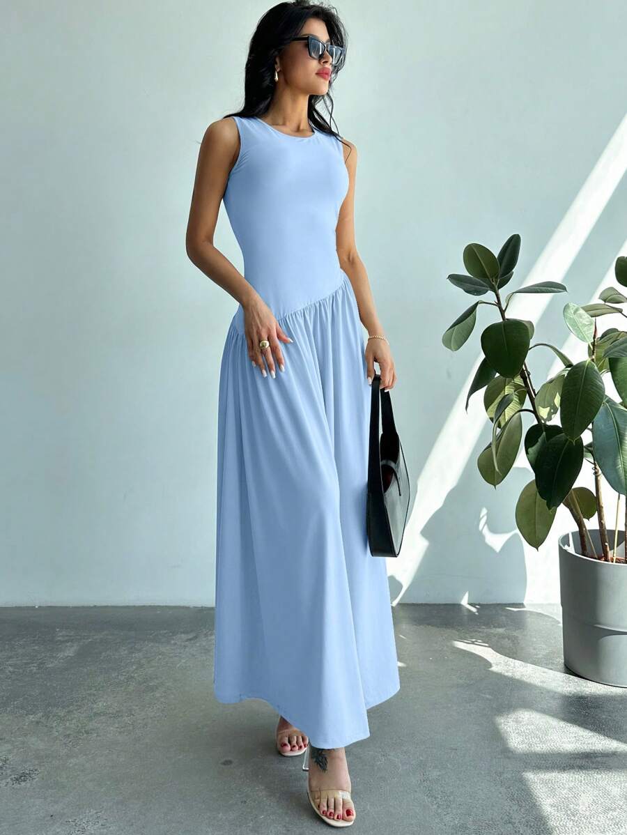 Vestido Amélie Minimalista Longo