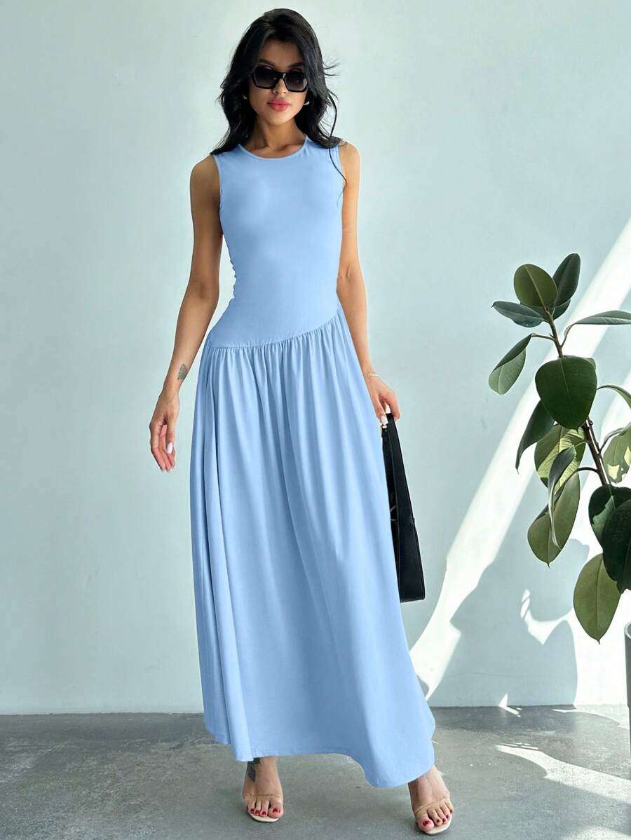 Vestido Amélie Minimalista Longo