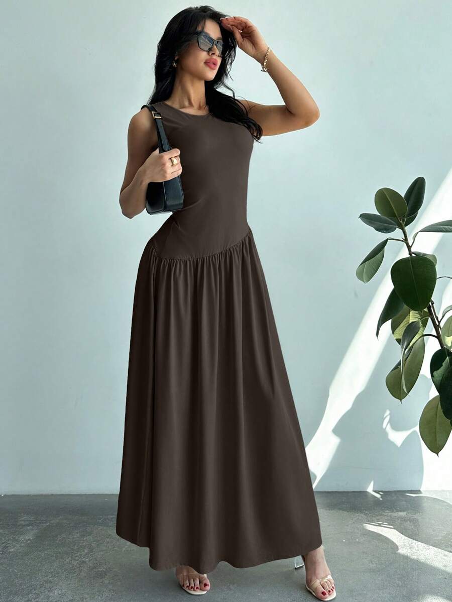 Vestido Amélie Minimalista Longo
