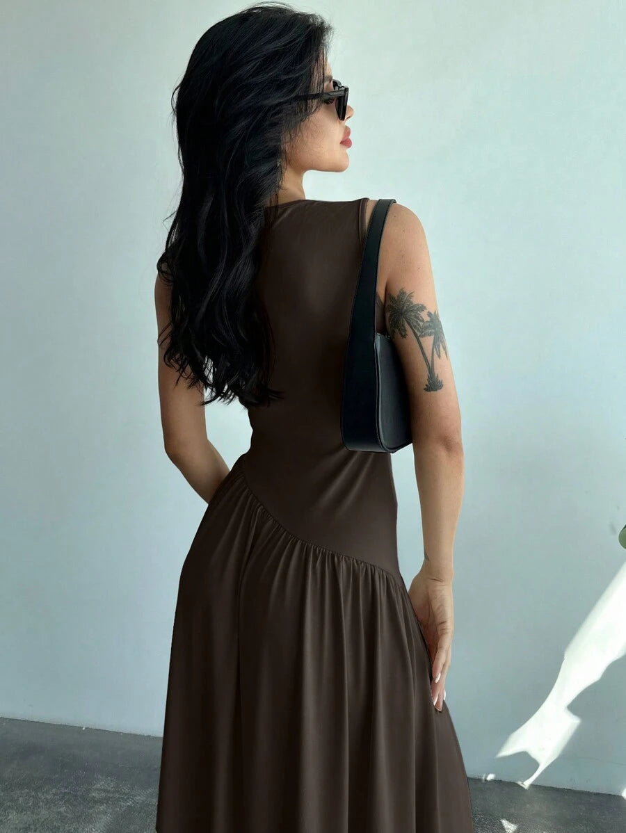 Vestido Amélie Minimalista Longo