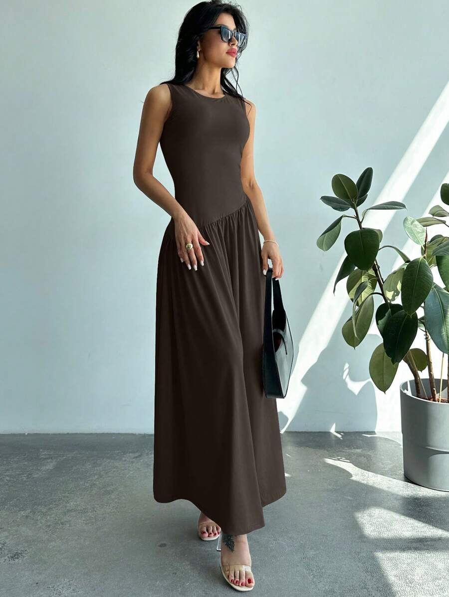 Vestido Amélie Minimalista Longo