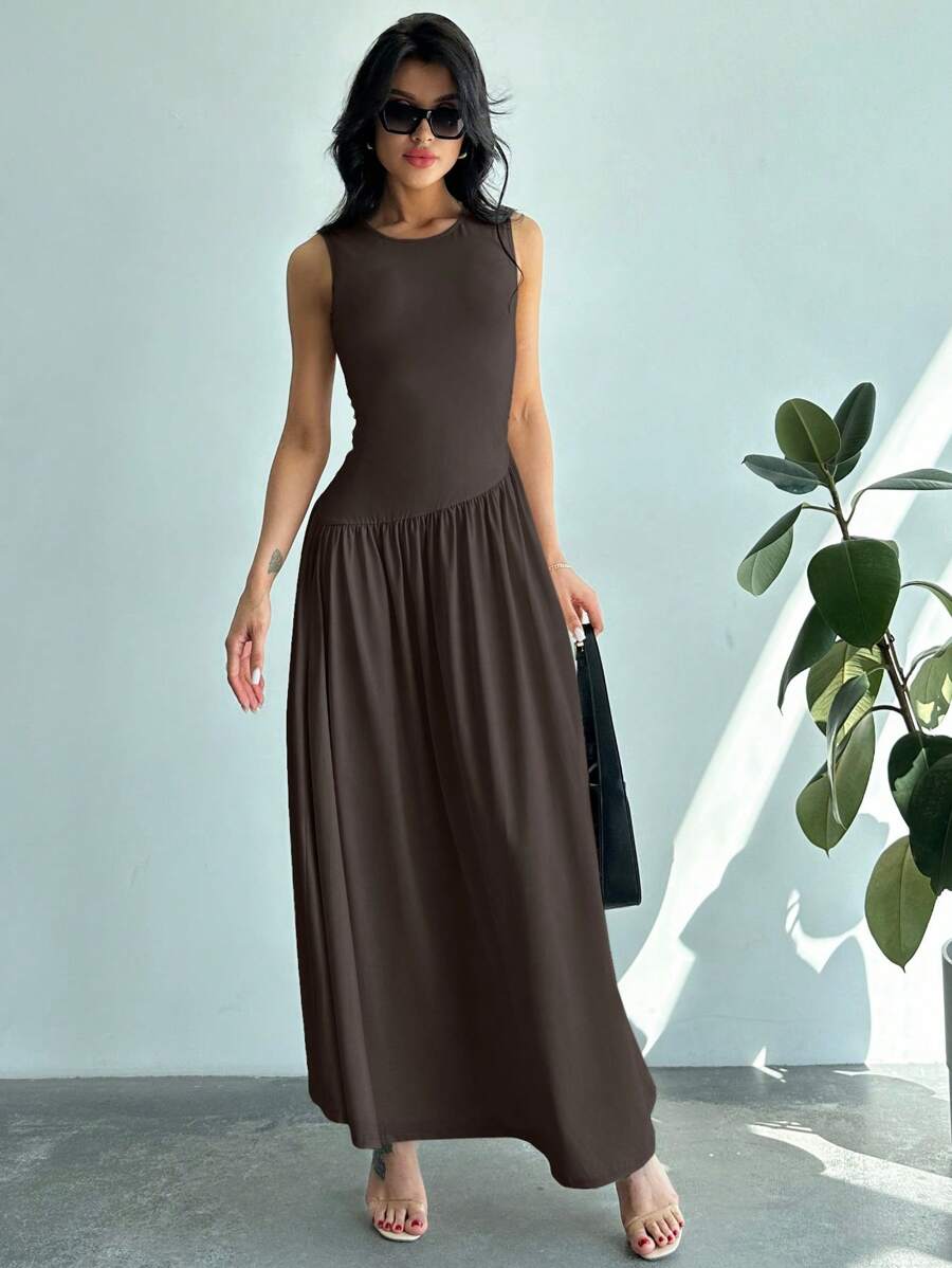 Vestido Amélie Minimalista Longo