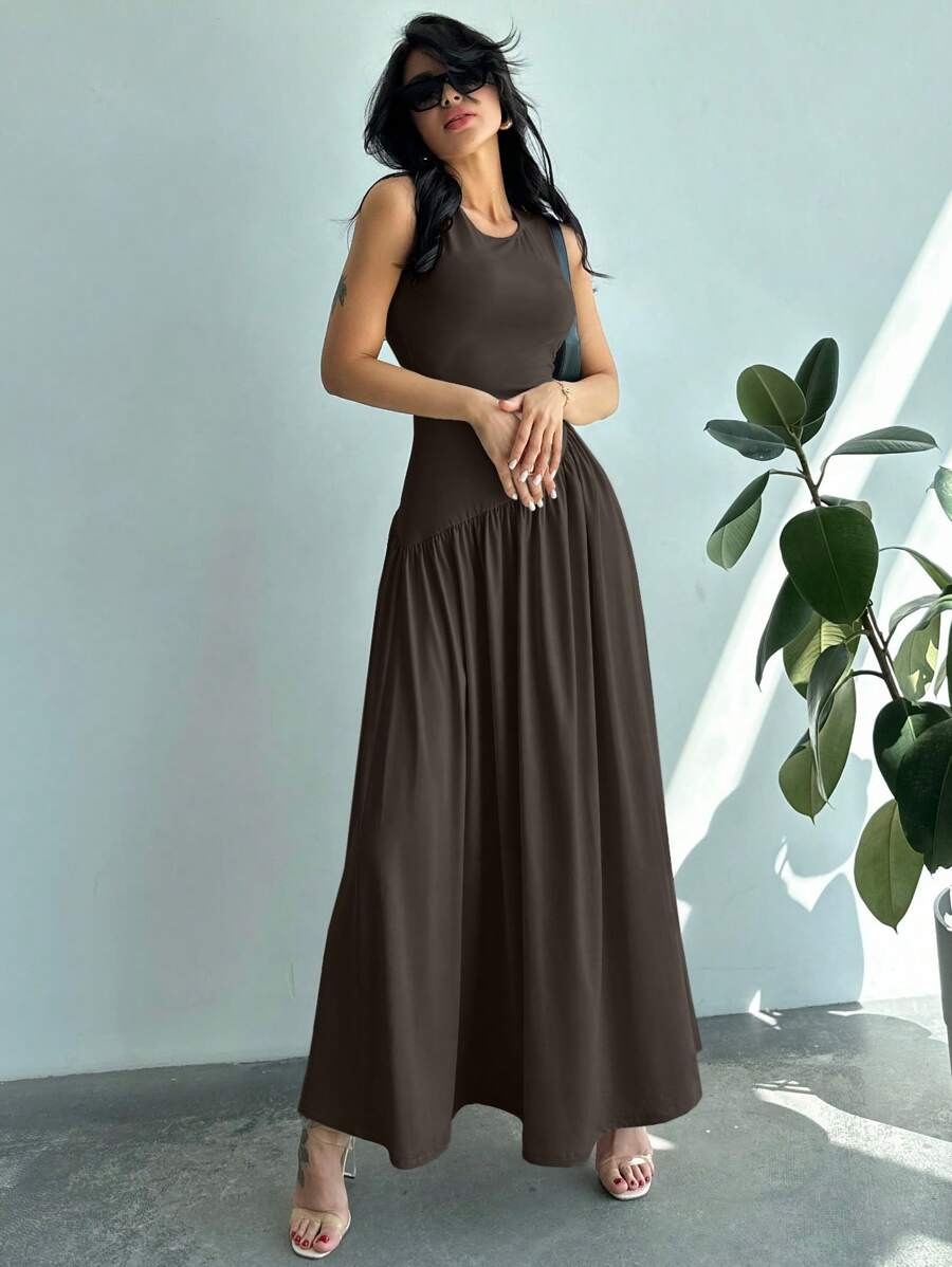 Vestido Amélie Minimalista Longo