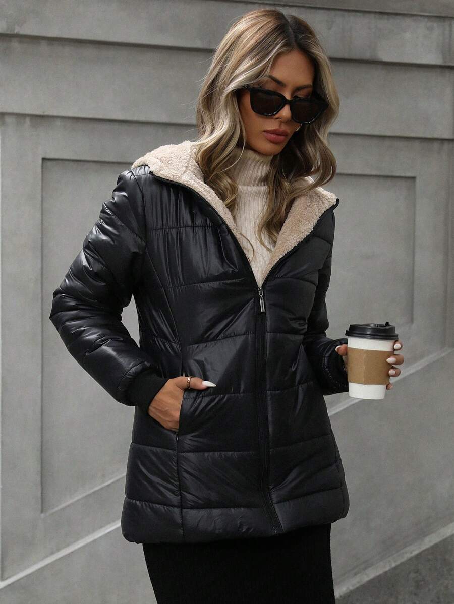 Casaco Aurora Puffer Xadrez
