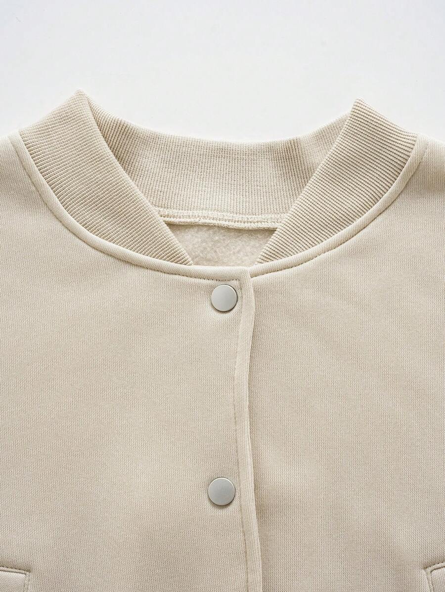 Jaqueta Bianca Cropped Casua