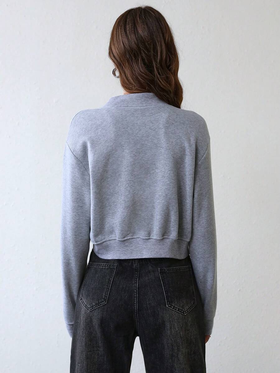 Jaqueta Bianca Cropped Casua