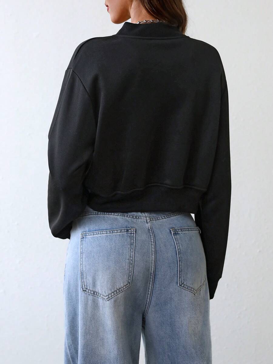 Jaqueta Bianca Cropped Casua