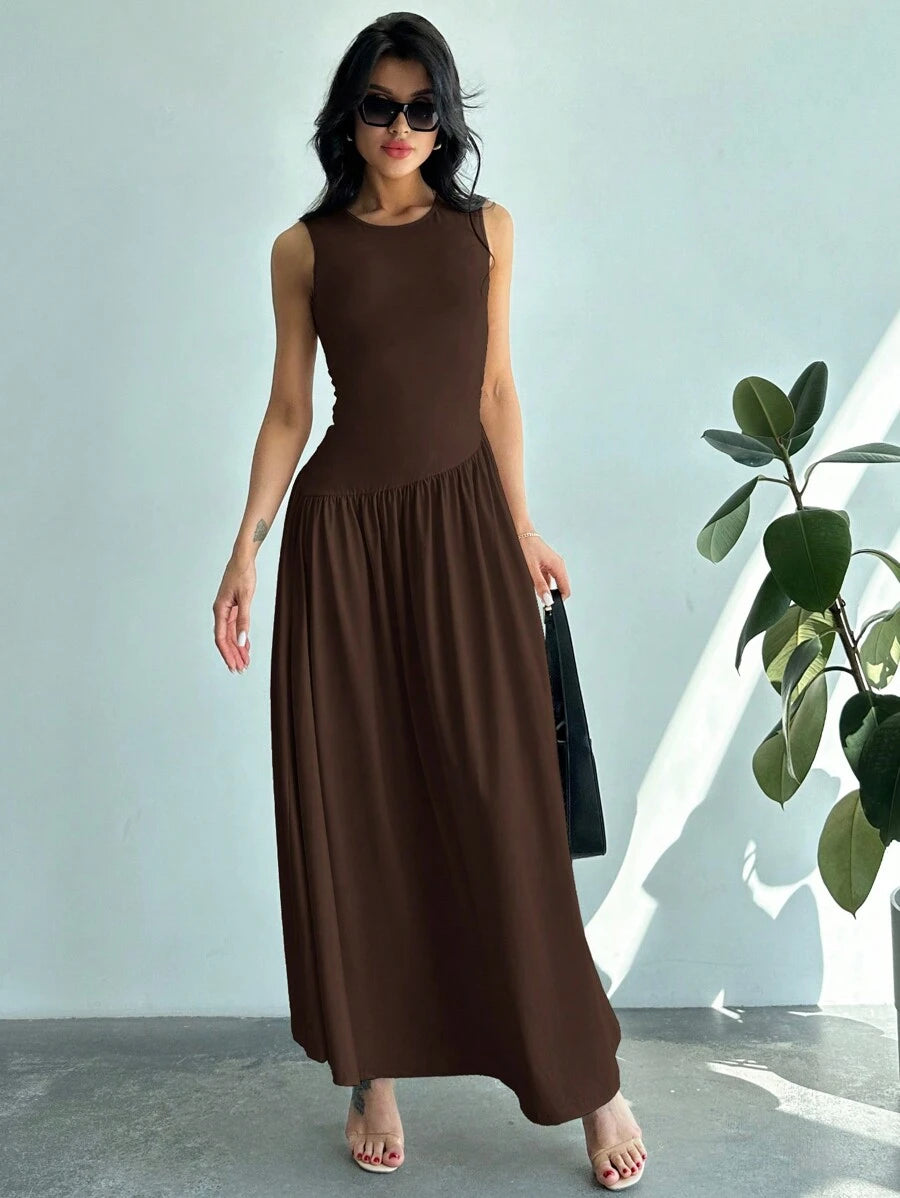 Vestido Amélie Minimalista Longo