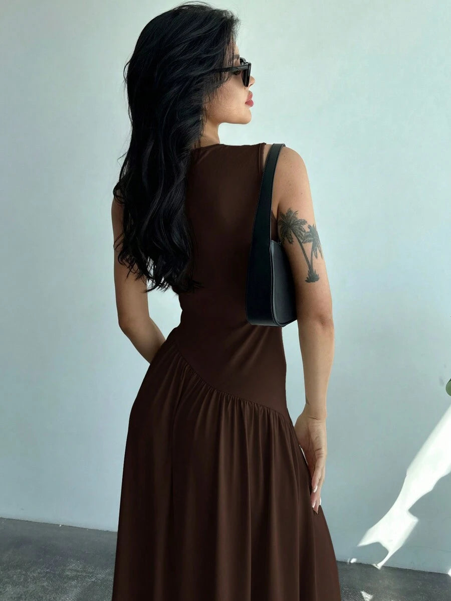 Vestido Amélie Minimalista Longo