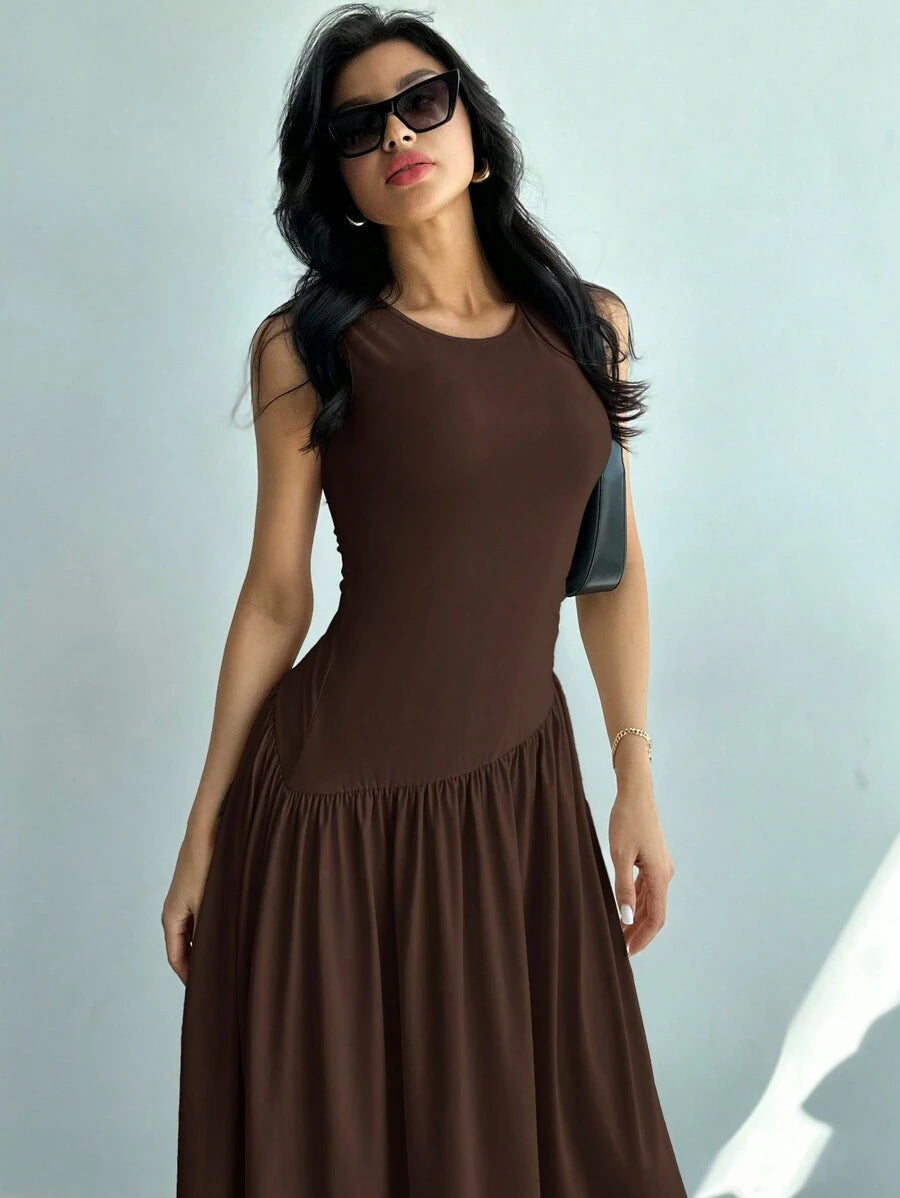 Vestido Amélie Minimalista Longo