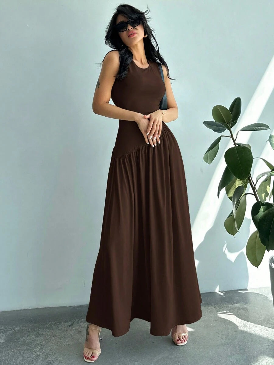 Vestido Amélie Minimalista Longo
