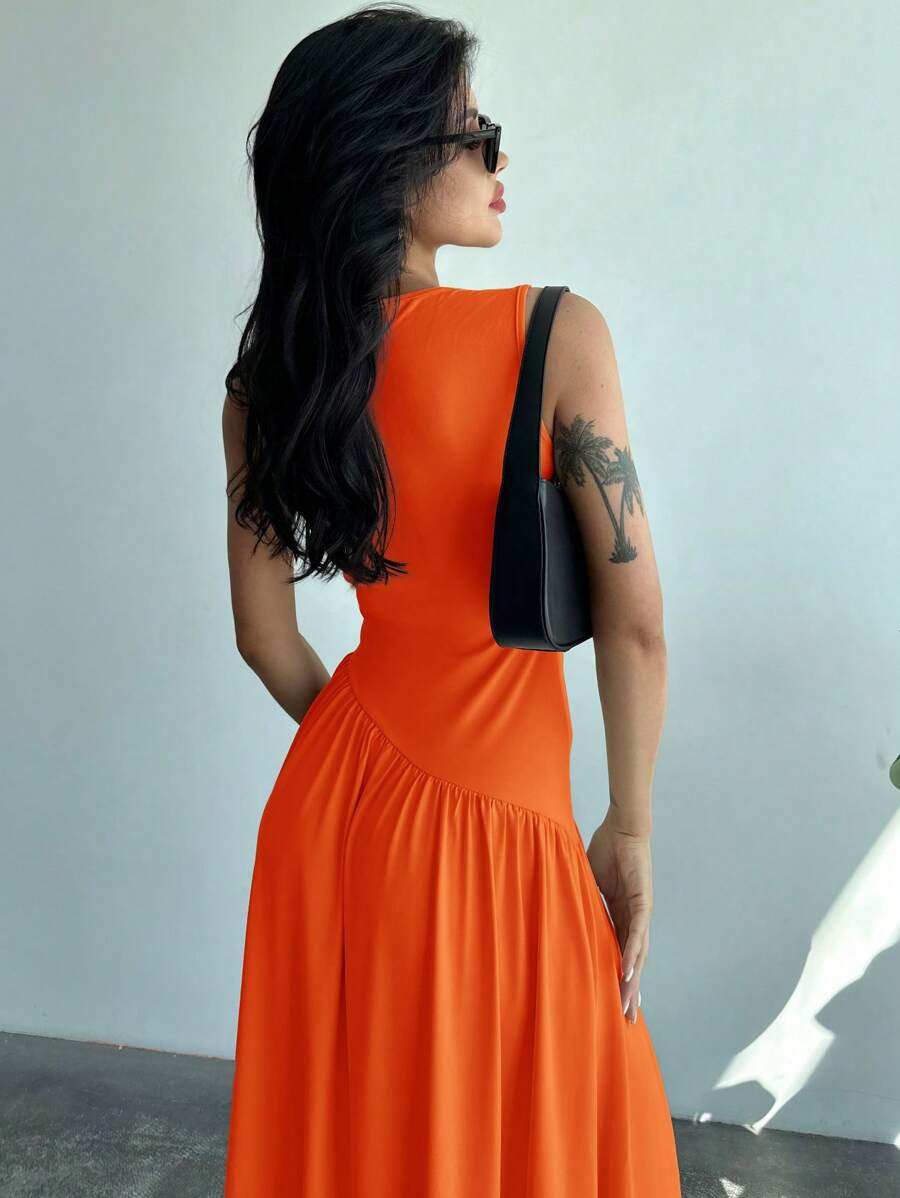 Vestido Amélie Minimalista Longo