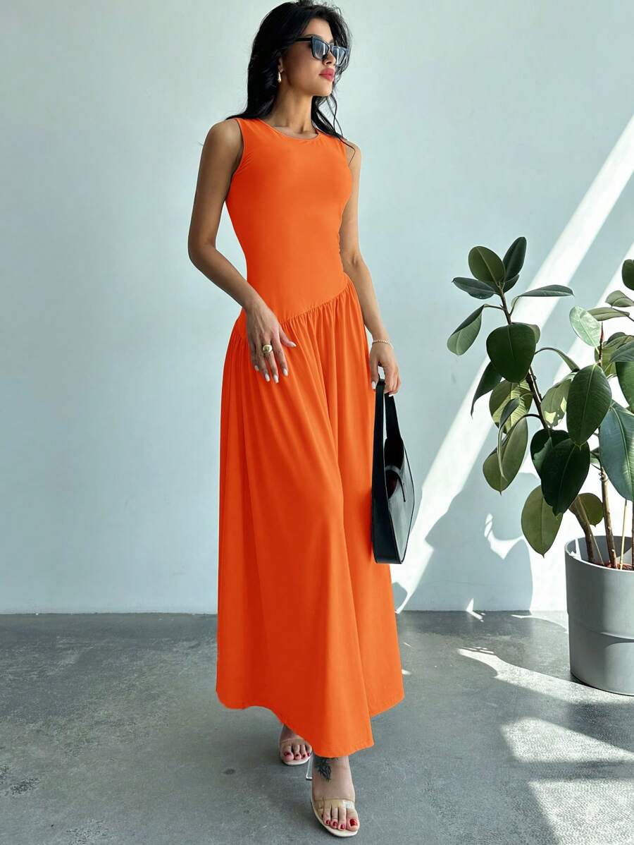 Vestido Amélie Minimalista Longo