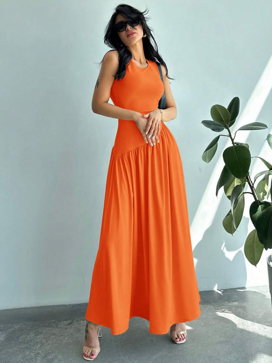 Vestido Amélie Minimalista Longo