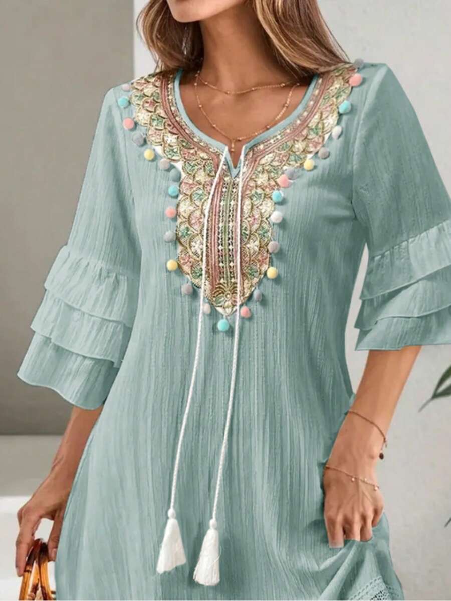 Vestido Isadora Bordado Curto