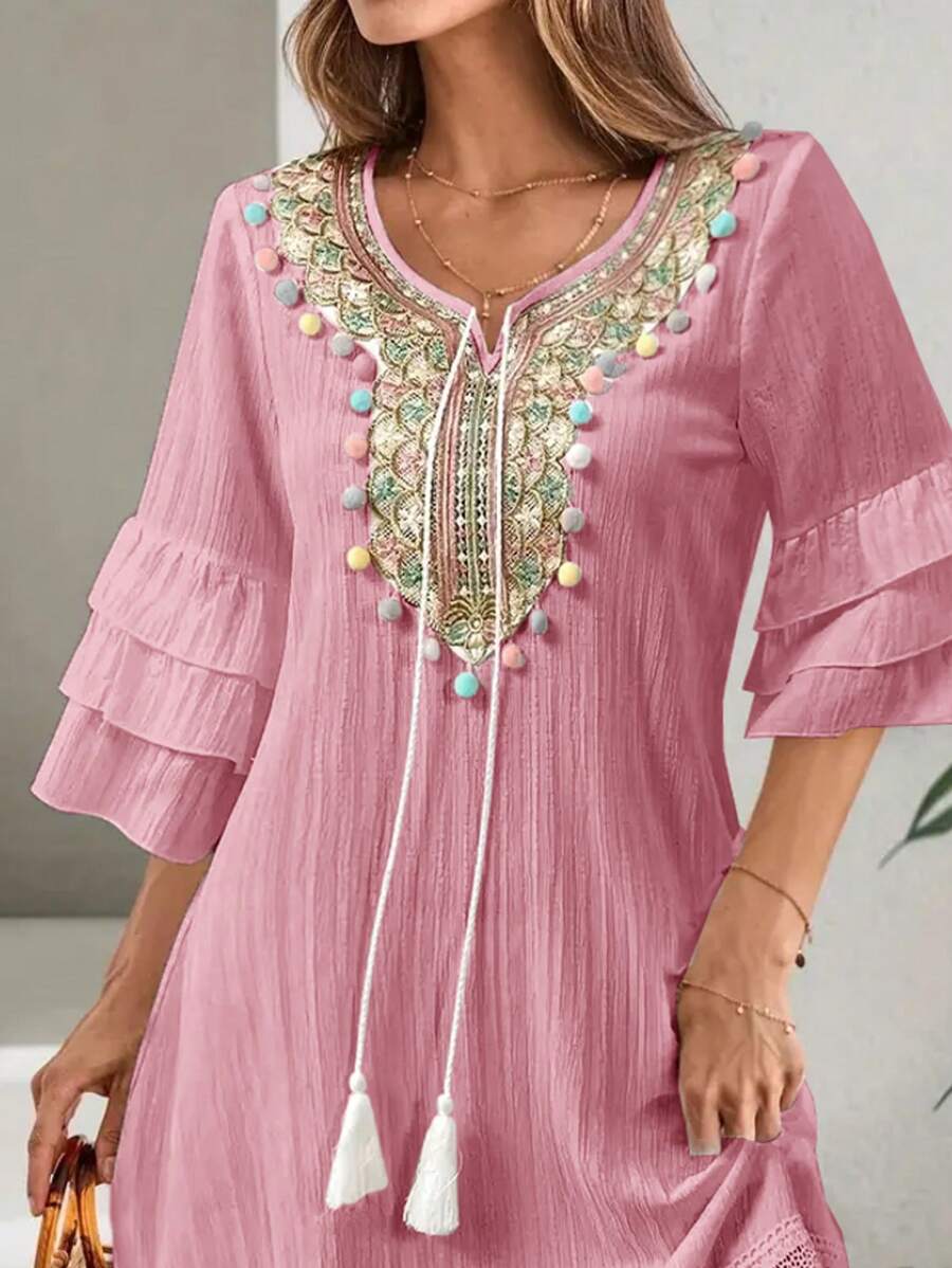 Vestido Isadora Bordado Curto