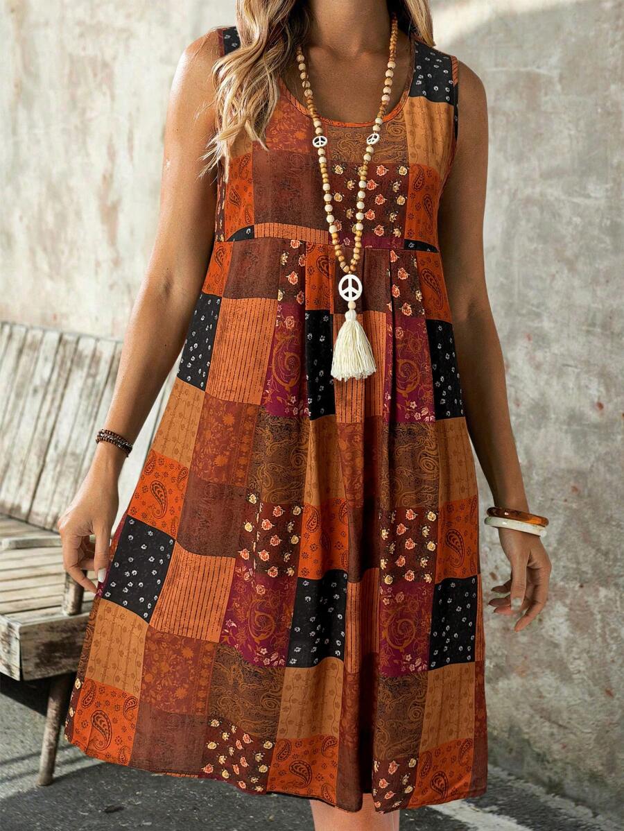 Vestido Rafaela Paisley Curto