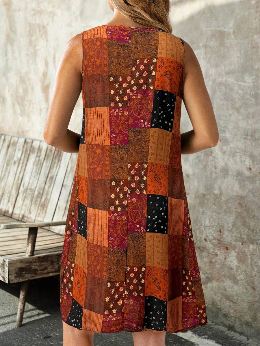 Vestido Rafaela Paisley Curto