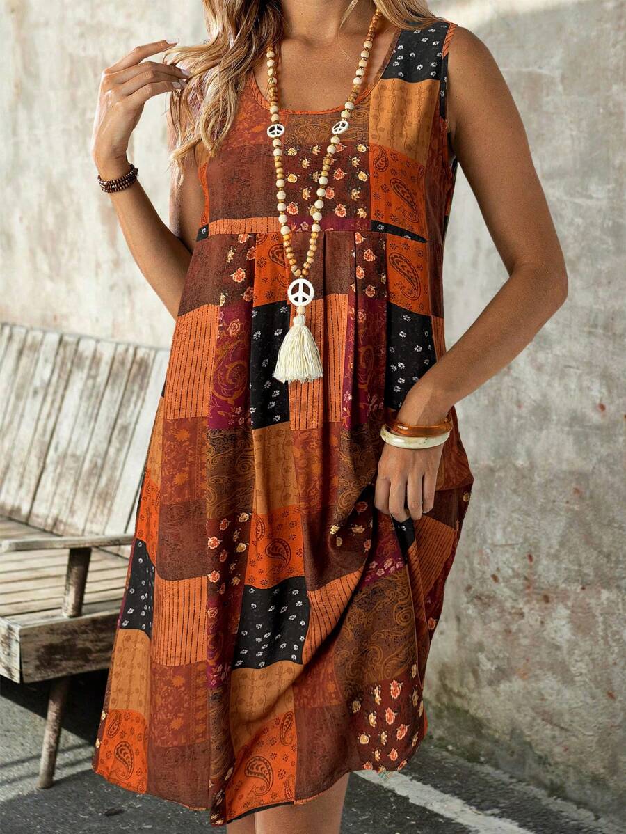 Vestido Rafaela Paisley Curto