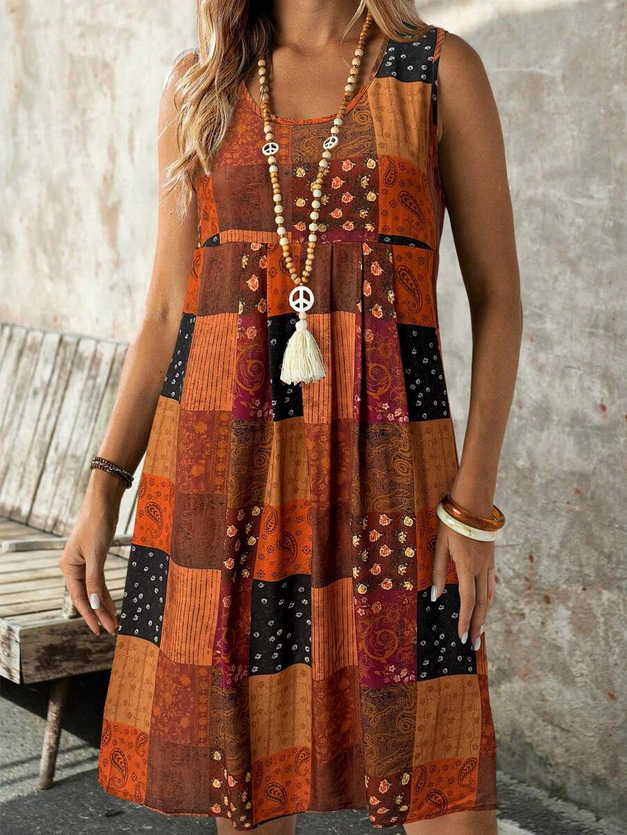 Vestido Rafaela Paisley Curto