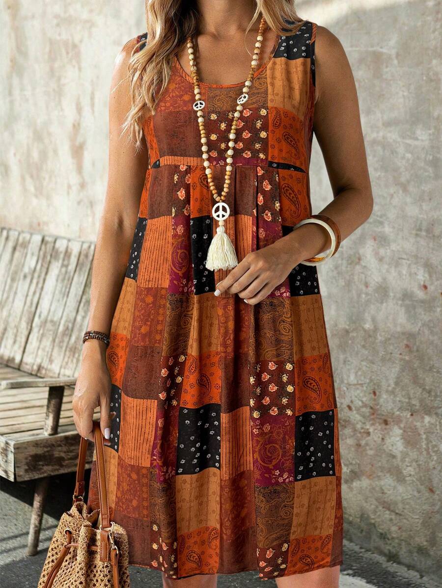 Vestido Rafaela Paisley Curto