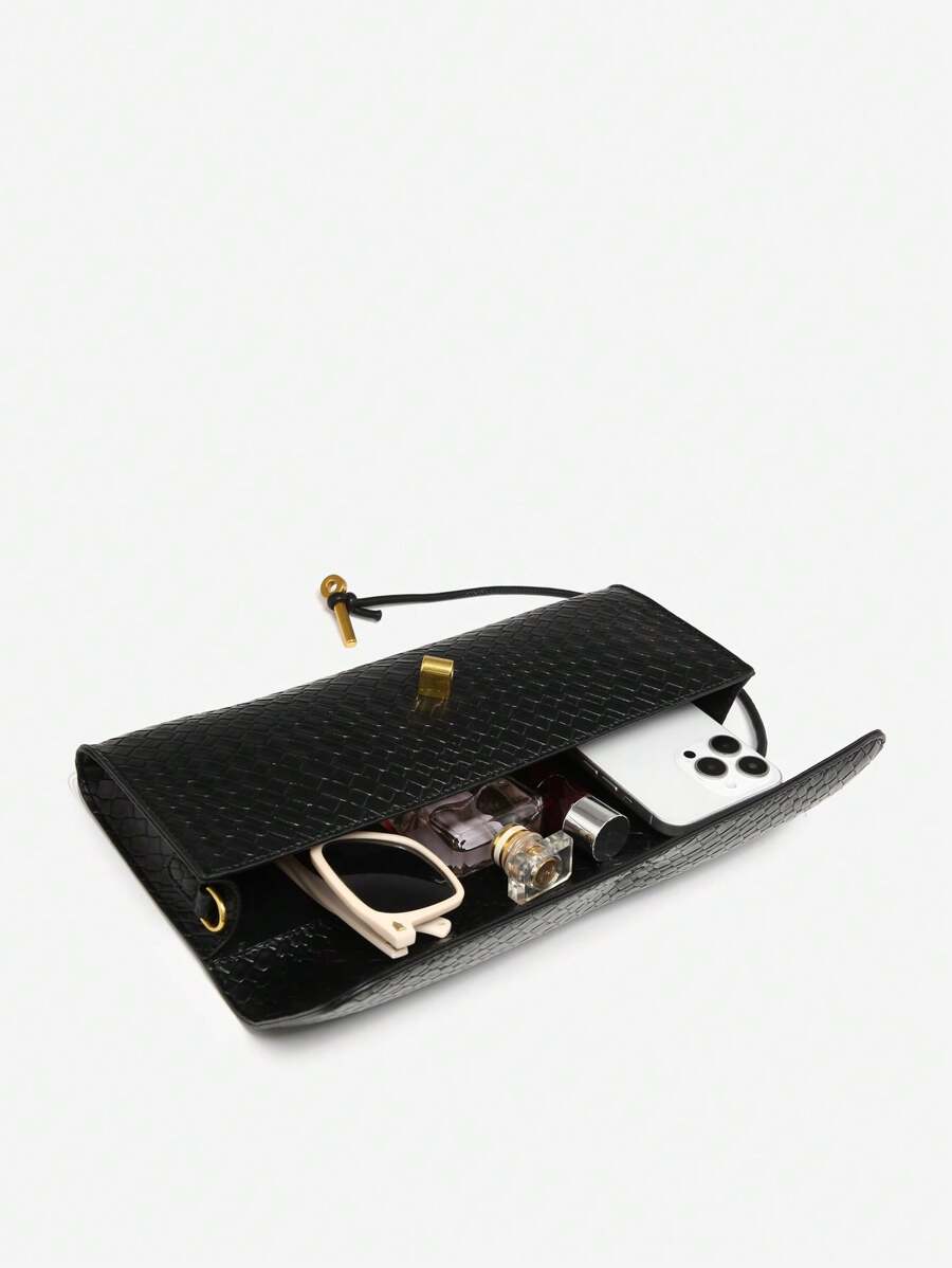 Bolsa Mirella Embreagem Couro Legítimo