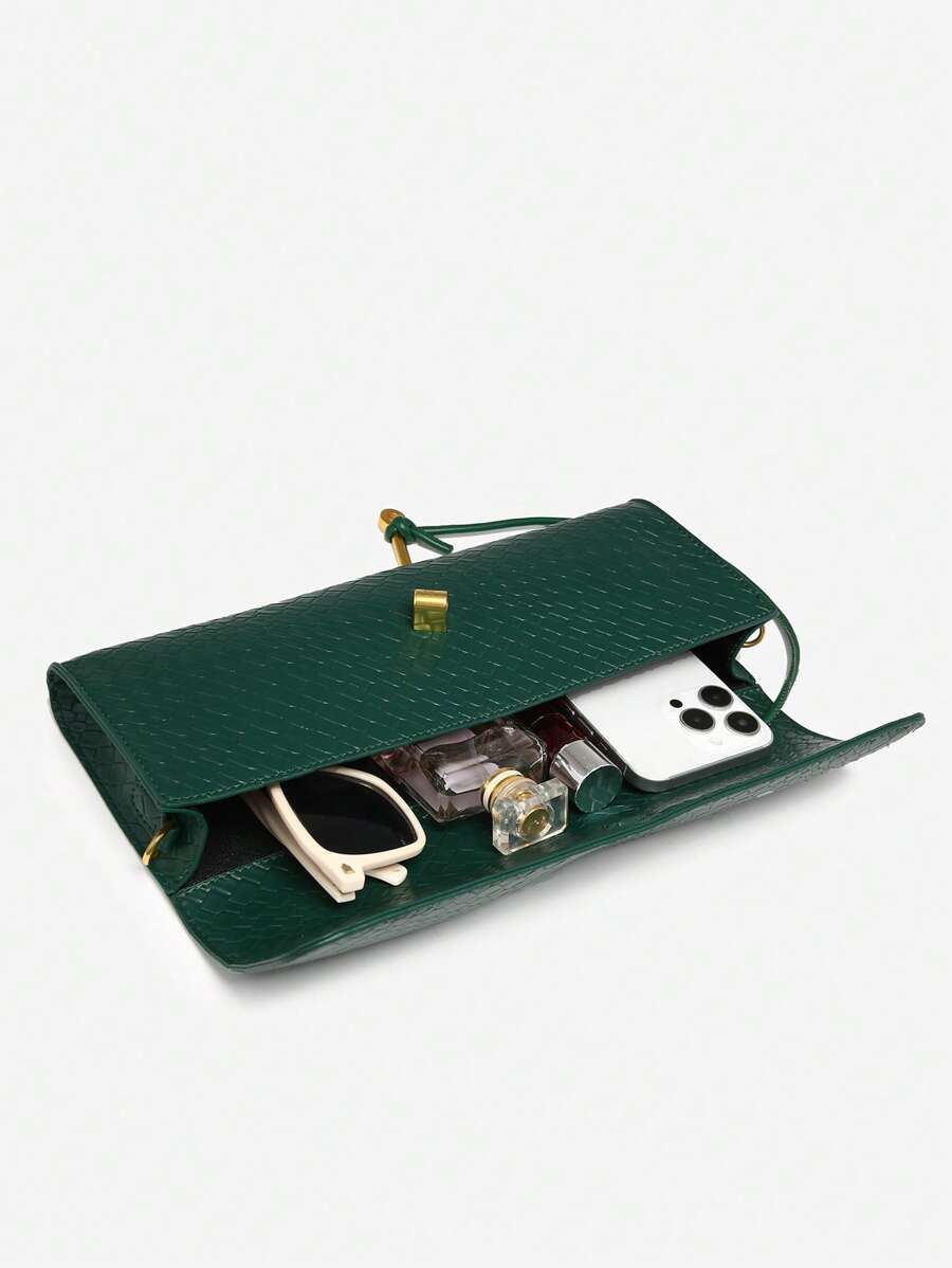 Bolsa Mirella Embreagem Couro Legítimo