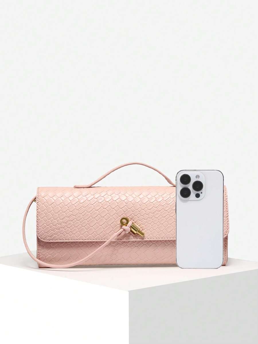 Bolsa Mirella Embreagem Couro Legítimo