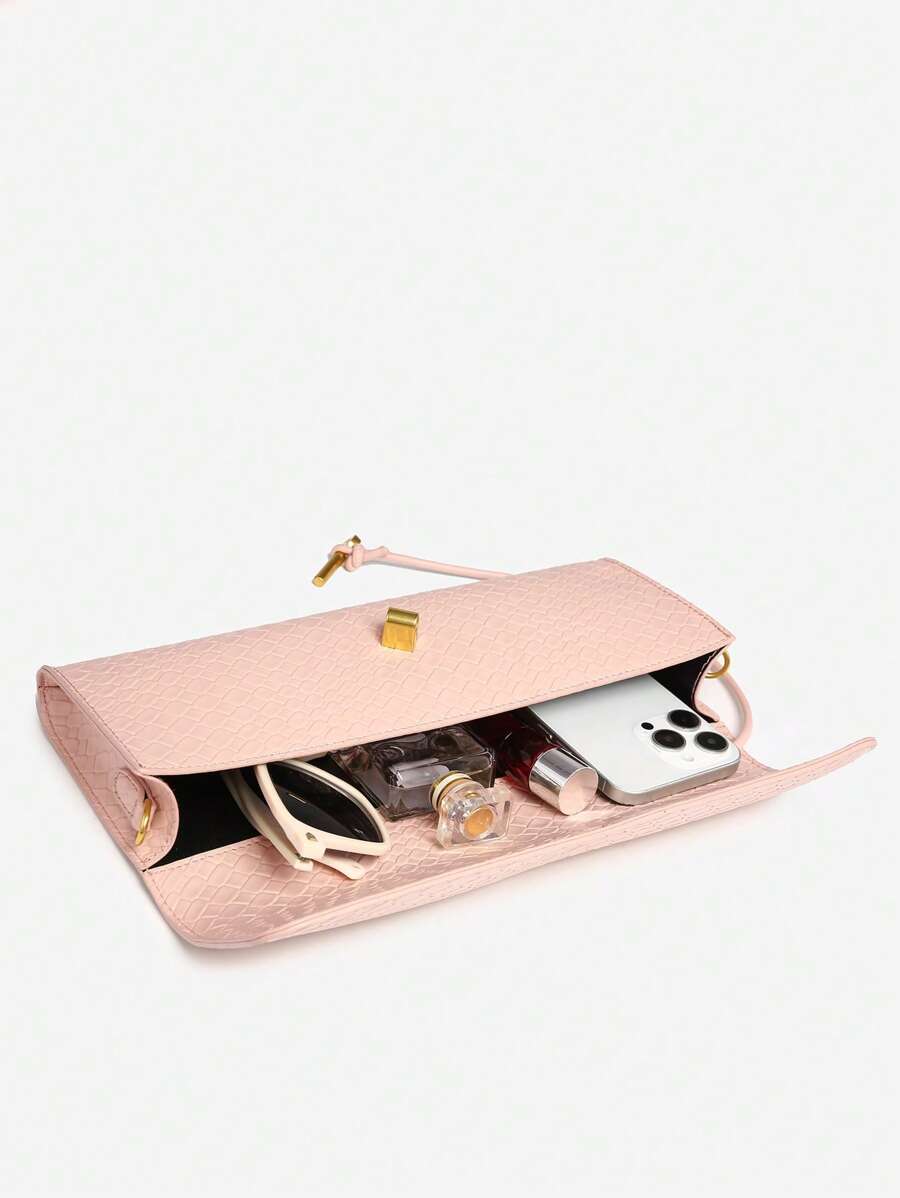 Bolsa Mirella Embreagem Couro Legítimo