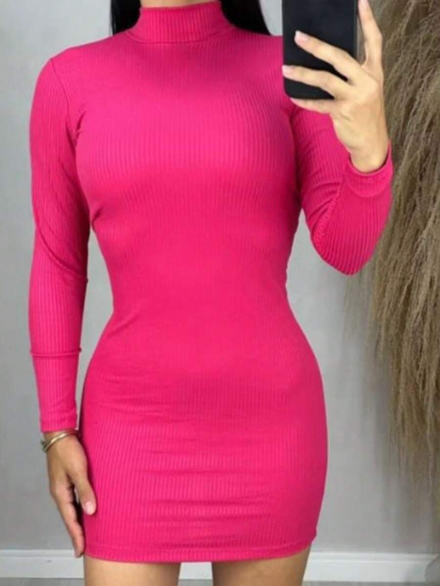 Vestido Bianca Noir Ribbed
